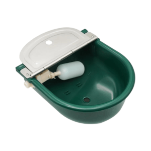 Plastic and steel water dispenser bowl