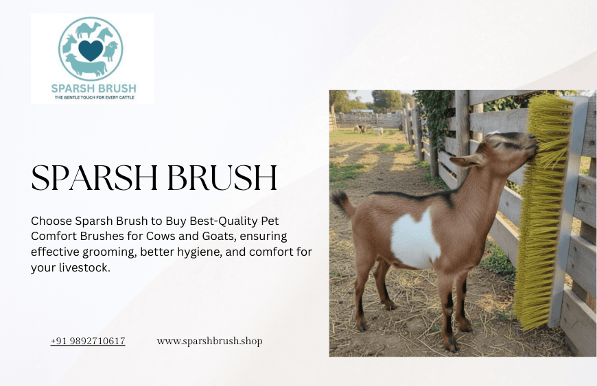 Pet Comfort Brushes for Cows and Goats
